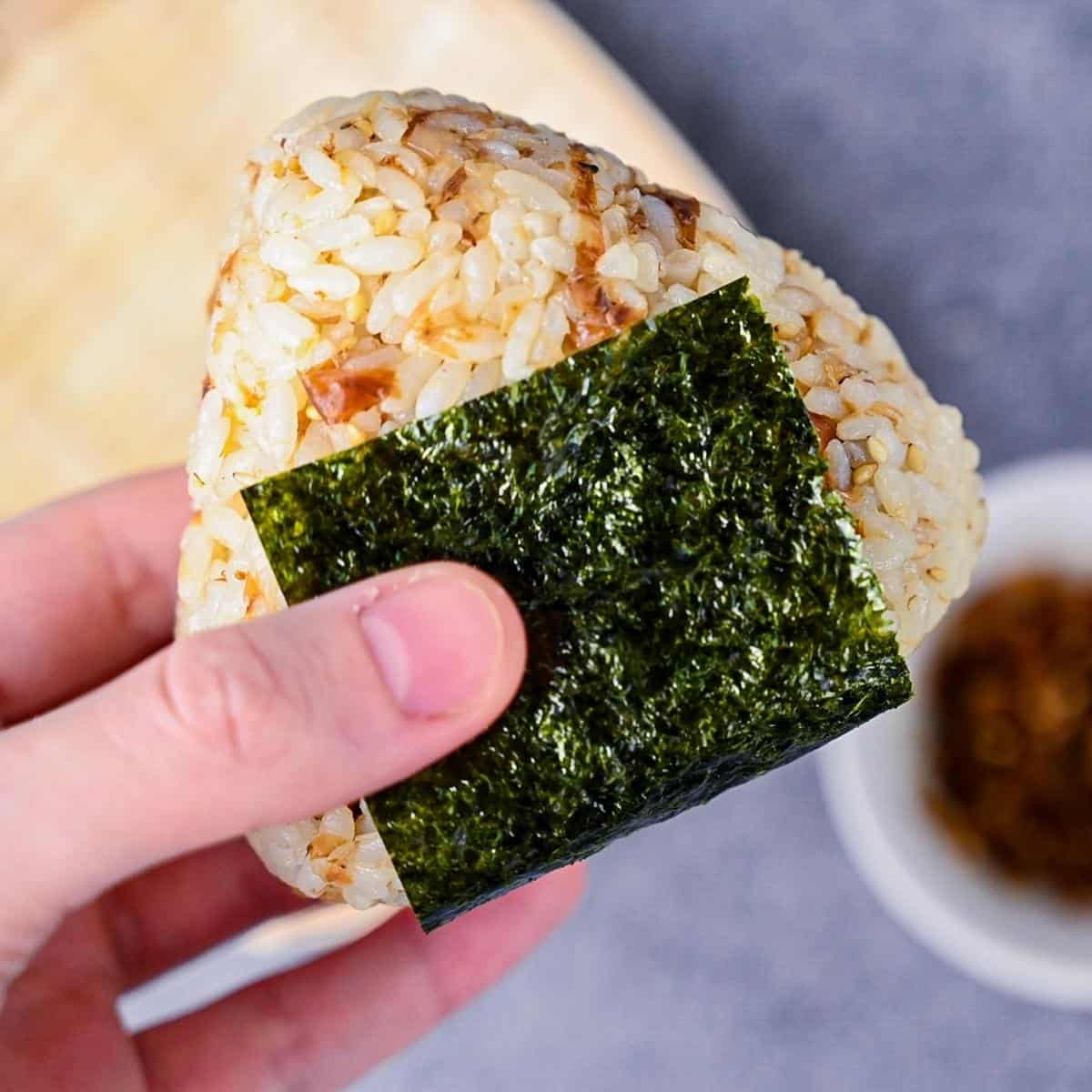 Okaka Onigiri" Bonito Flakes Rice Ball - Sudachi Recipes