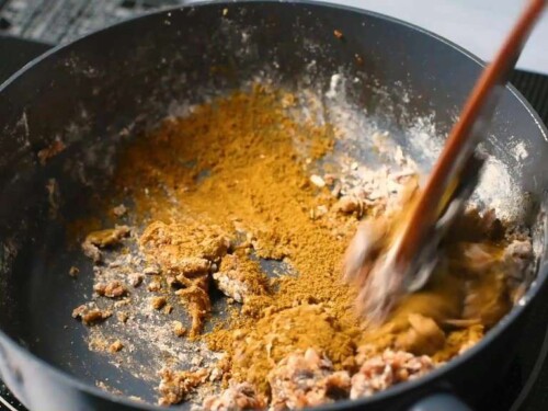 Adding toasted spices to the roux
