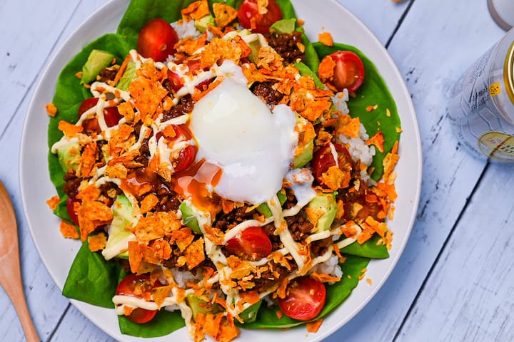 Okinawa style taco rice