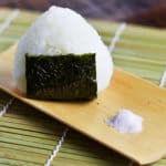 Basic salted onigiri rice ball