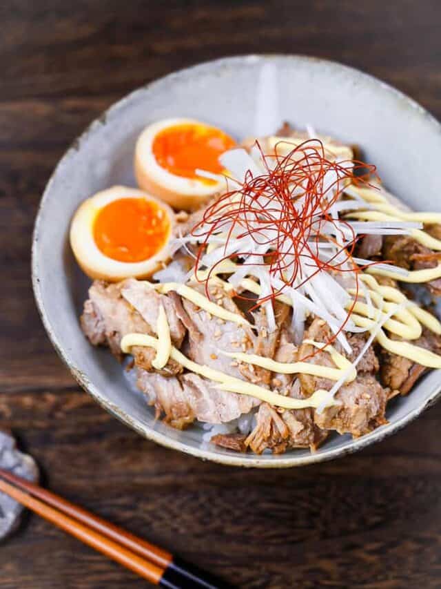 Pork Chashu Donburi (Rice Bowl) Recipe