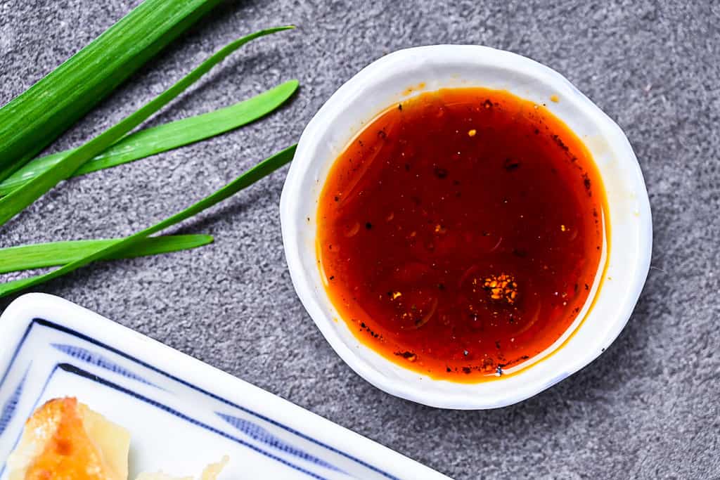 my favourite gyoza dipping sauce with 4 ingredients