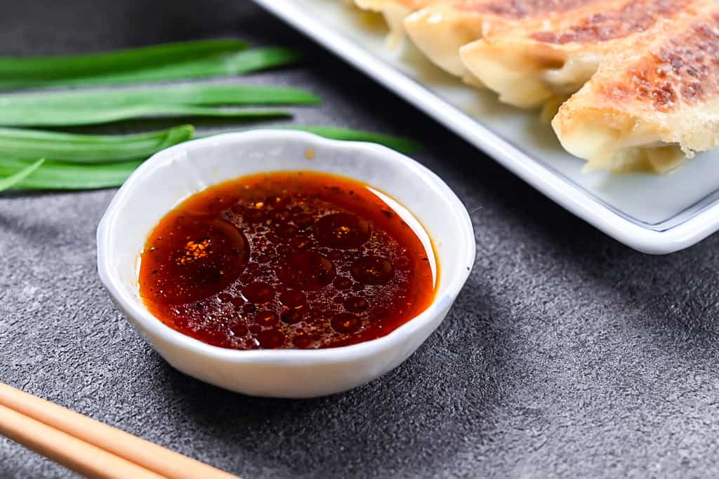 my favourite gyoza dipping sauce with 4 ingredients