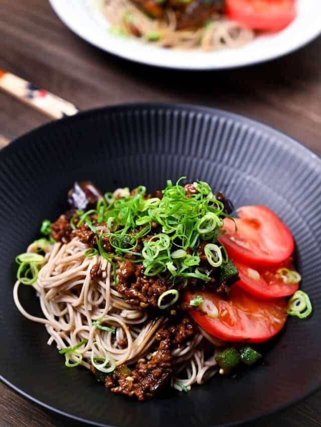 Summer vegetable soba noodles