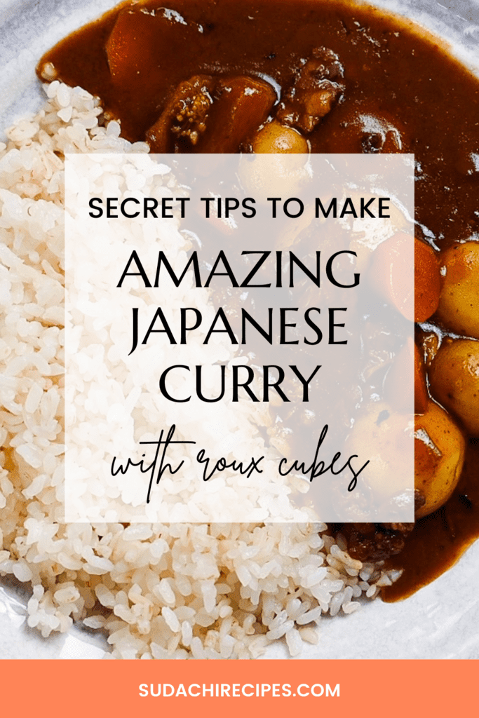 Secret tips to make amazing Japanese curry with roux cubes