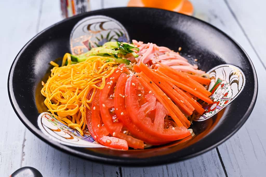 Hiyashi Chuka cold ramen noodle salad