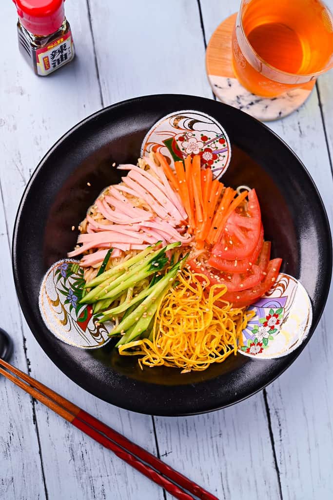 Hiyashi Chuka cold ramen noodle salad