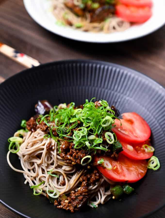 Summer vegetable soba noodles
