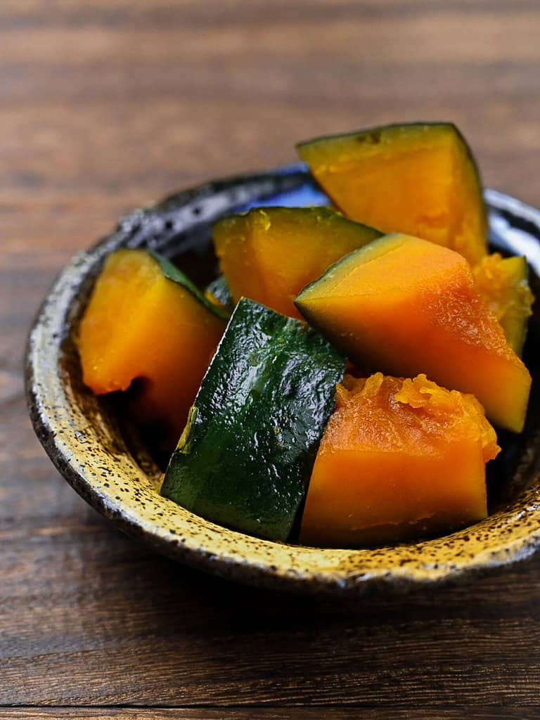 Japanese Simmered Pumpkin Side View