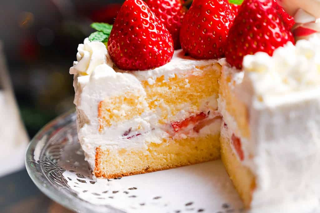 Strawberry Shortcake cut (inside view)