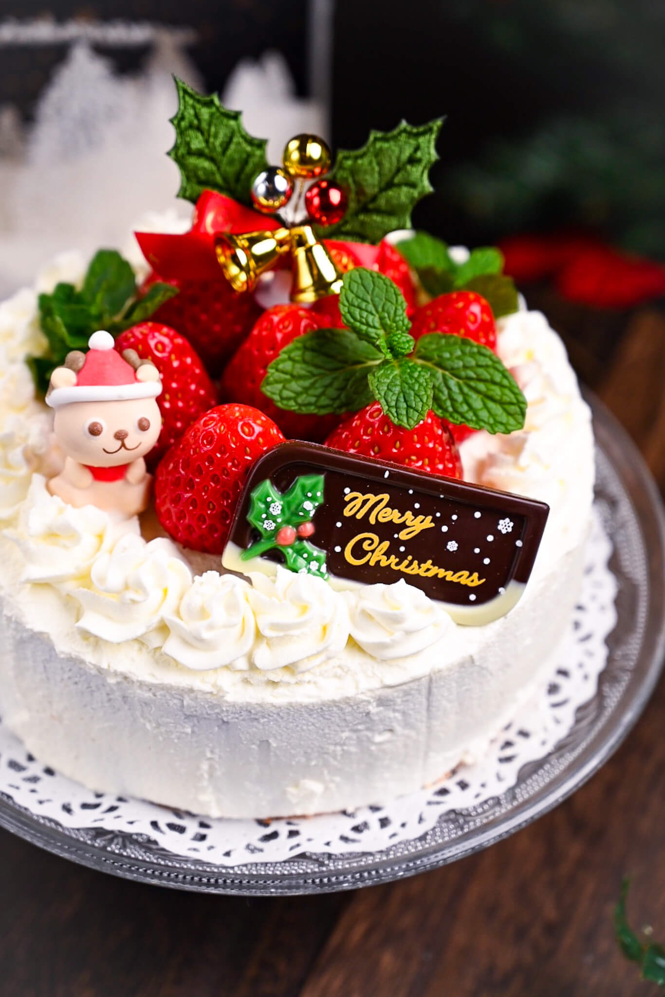 Fluffy Japanese Christmas Cake (Strawberry Shortcake) - Sudachi