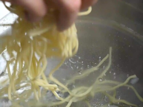 cook the noodles