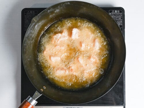 shallow frying cod