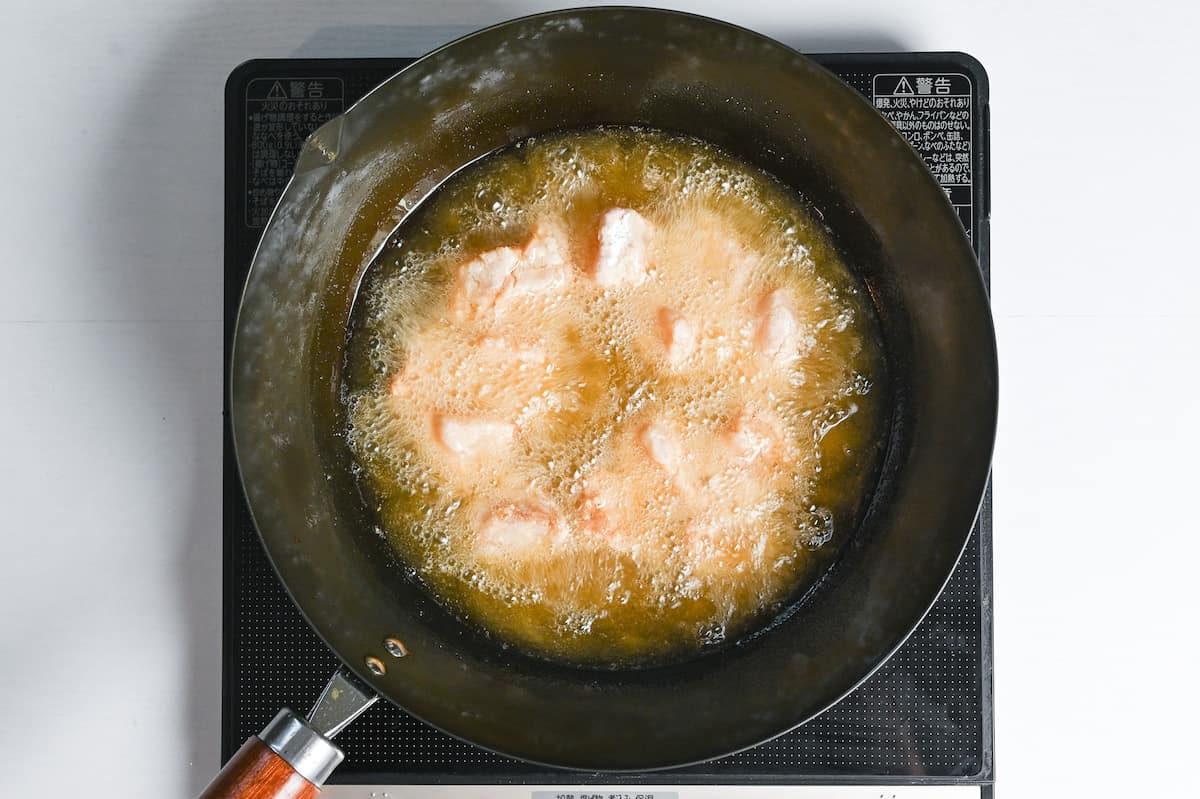 shallow frying cod