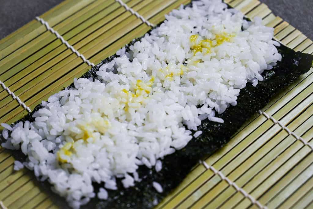 wasabi on kappa maki
