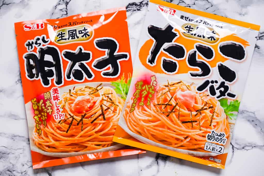 mentaiko and tarako supermarket pasta sauce