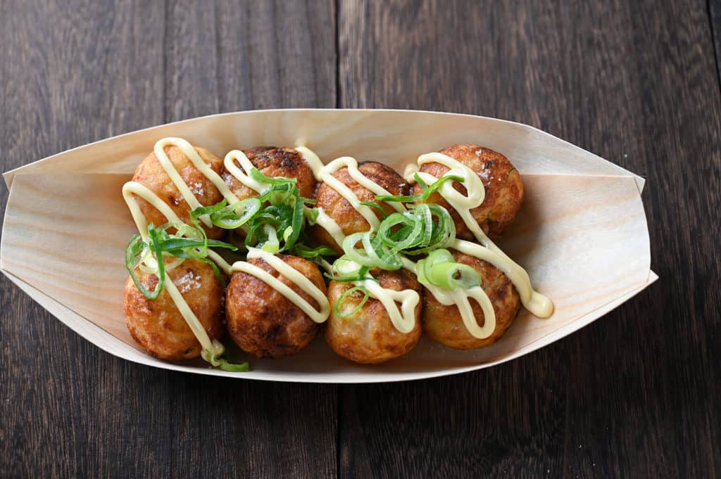 takoyaki with salt and mayo