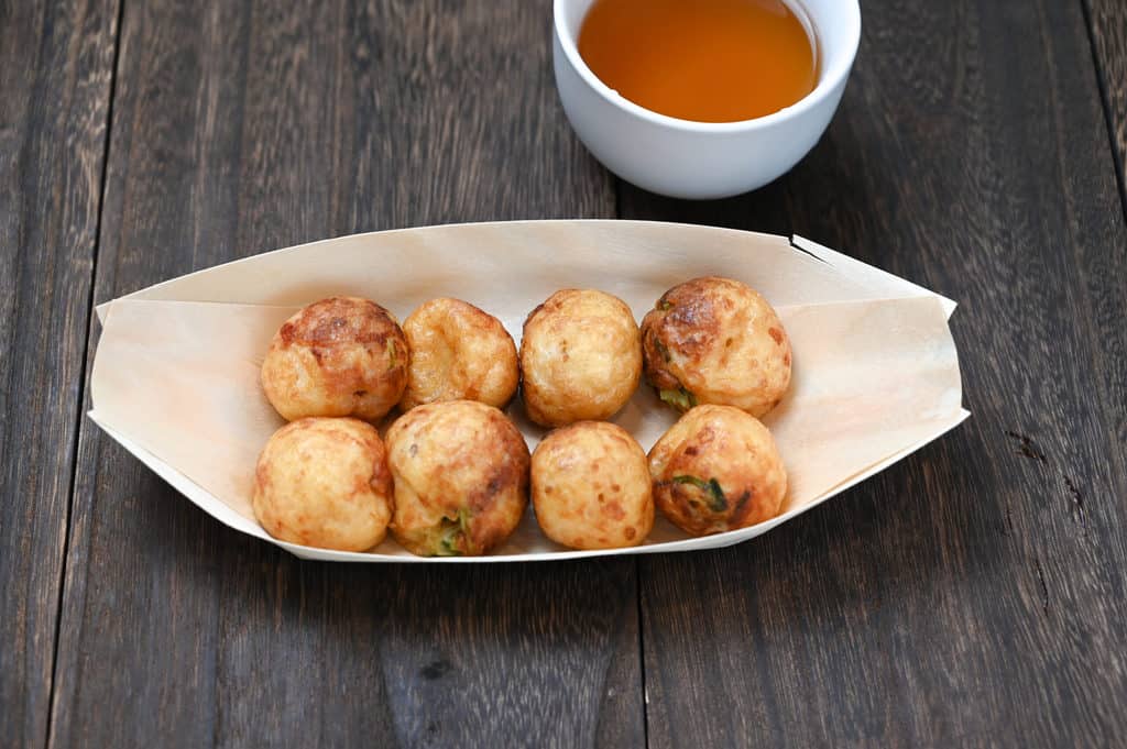 takoyaki with dashi tsuyu