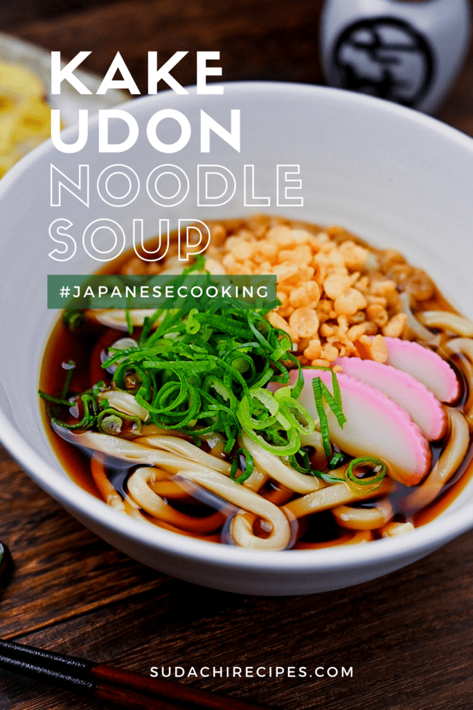 Kake Udon (simple udon noodle soup)