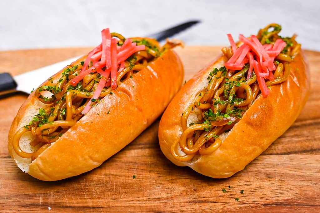 Two yakisoba pans side by side