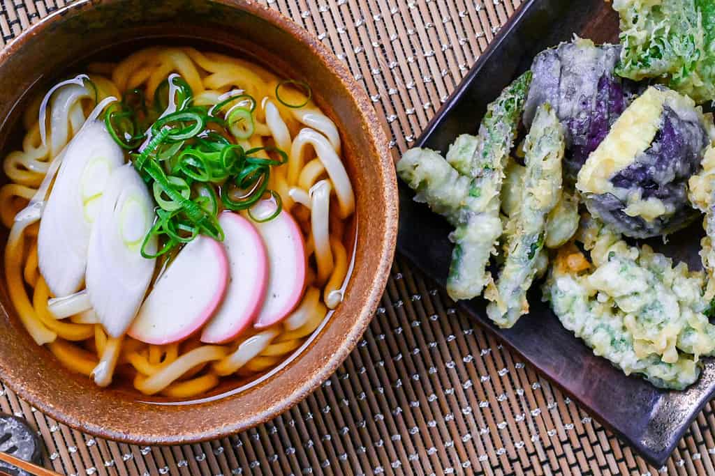 udon tempura di verdure