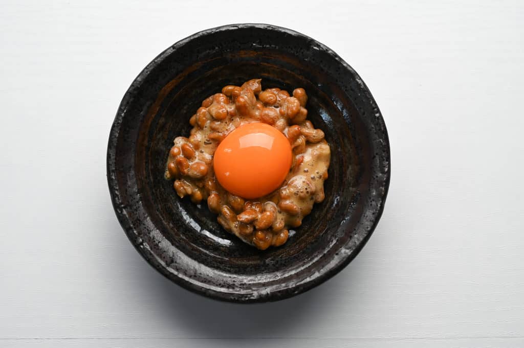 natto with egg