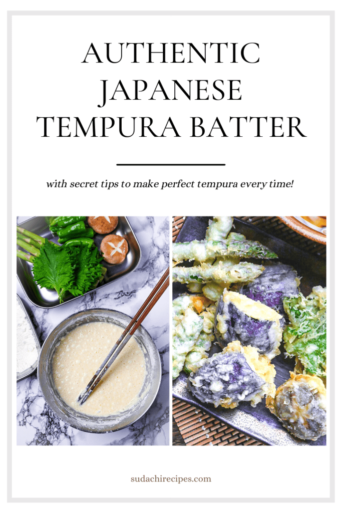 Authentic Japanese tempura batter