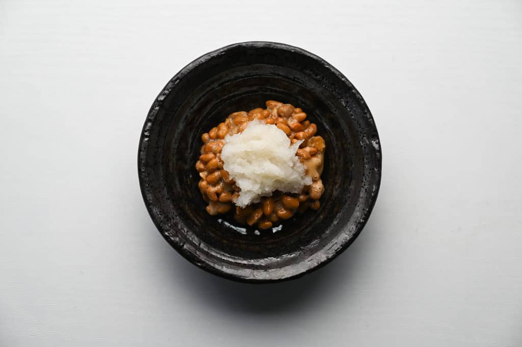natto with grated daikon