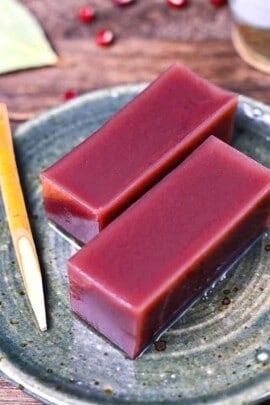 Japanese mizu yokan red bean jelly featured img