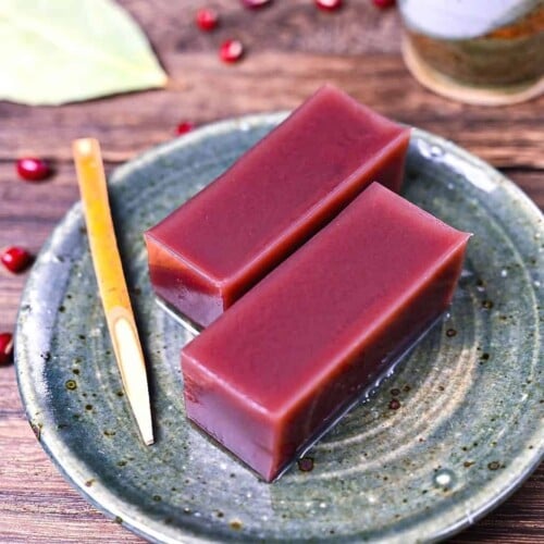 Japanese mizu yokan red bean jelly featured img