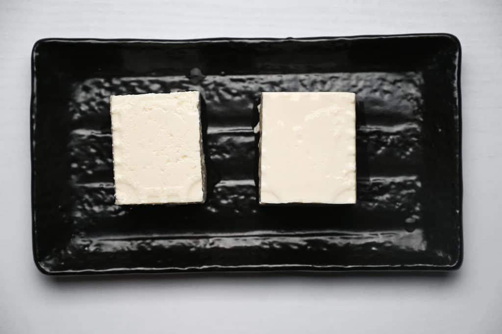 hiyayakko silken tofu and firm tofu
