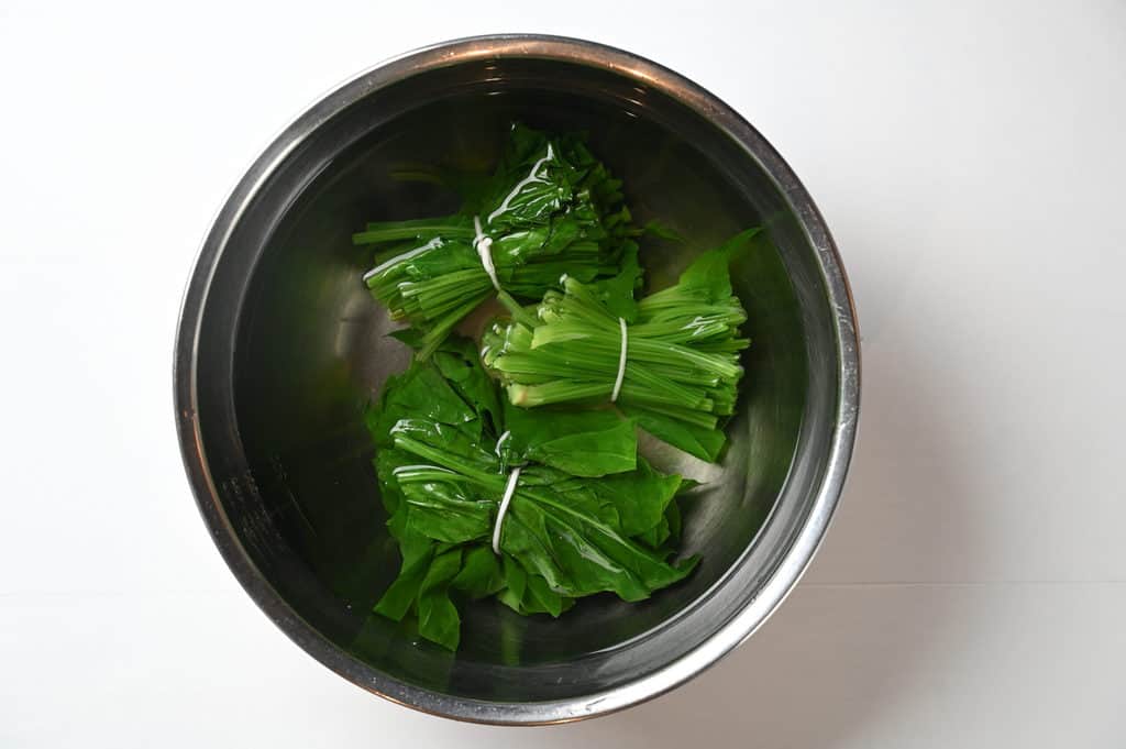 spinach preparation step 7