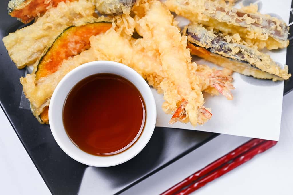 Homemade Japanese tempura dipping sauce "tentsuyu"