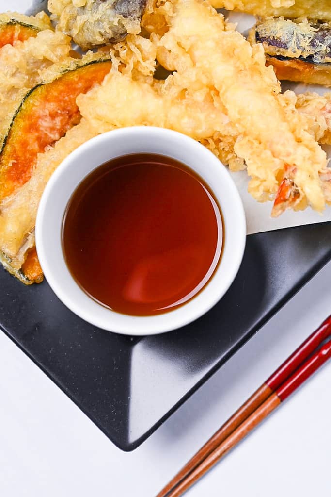 Homemade Japanese tempura dipping sauce "tentsuyu"
