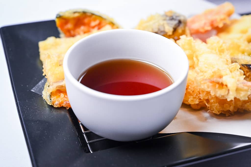 Homemade Japanese tempura dipping sauce "tentsuyu"