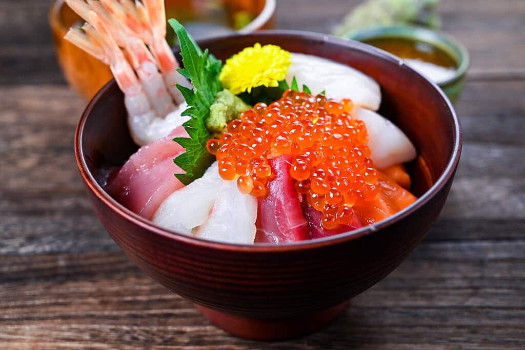 Kaisen Donburi (Seafood Rice Bowl) - Sudachi Recipes