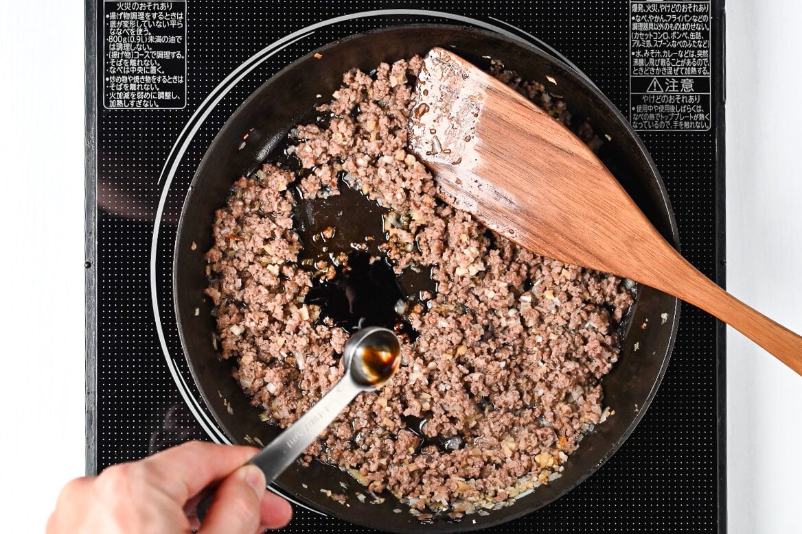 flavouring pork for miso ramen