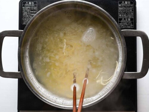 boiling ramen noodles