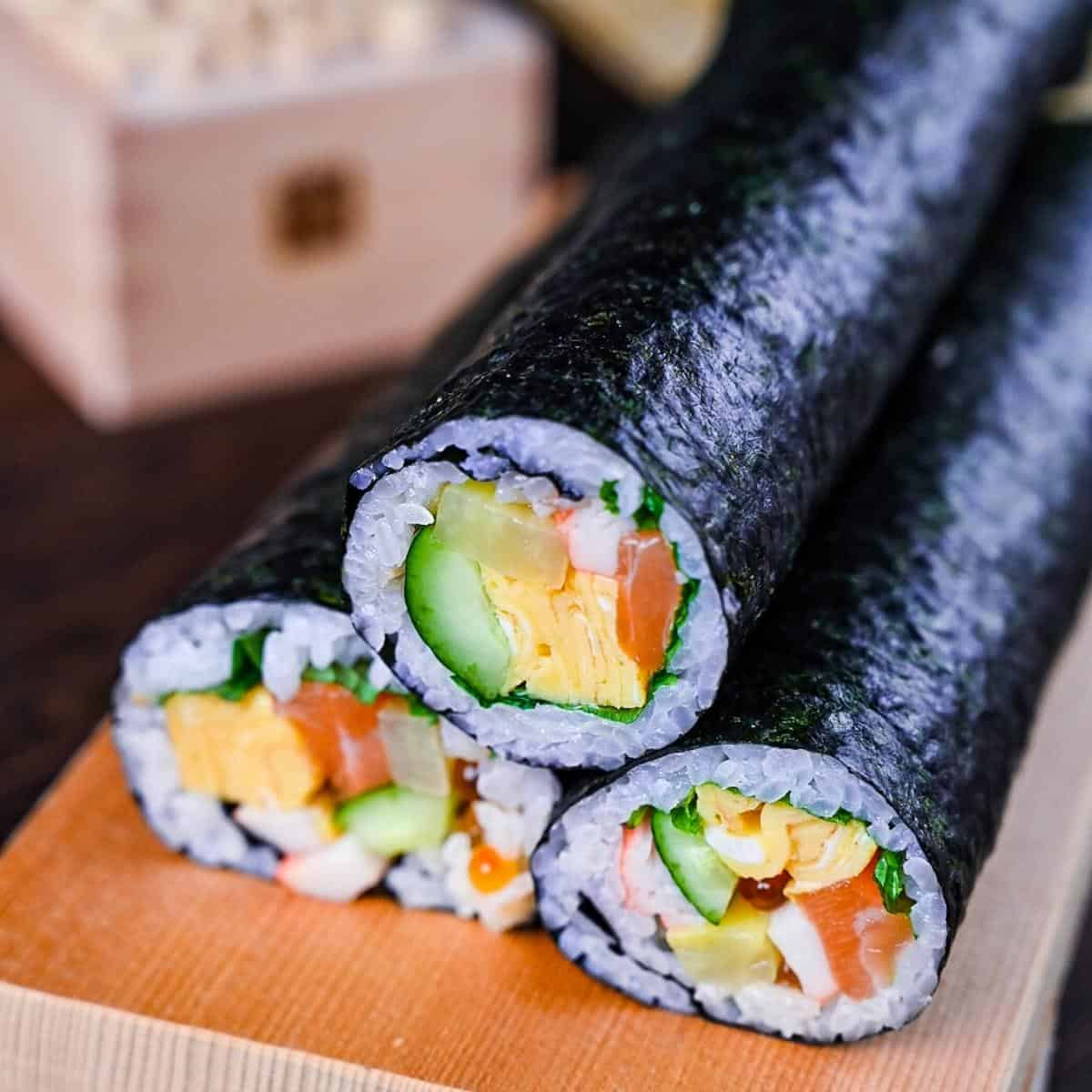 Ehomaki (Lucky Direction Sushi Rolls)