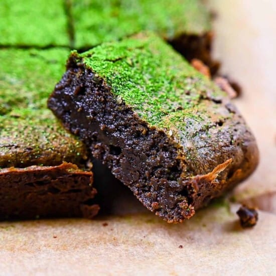 matcha dark choc brownie thumbnail