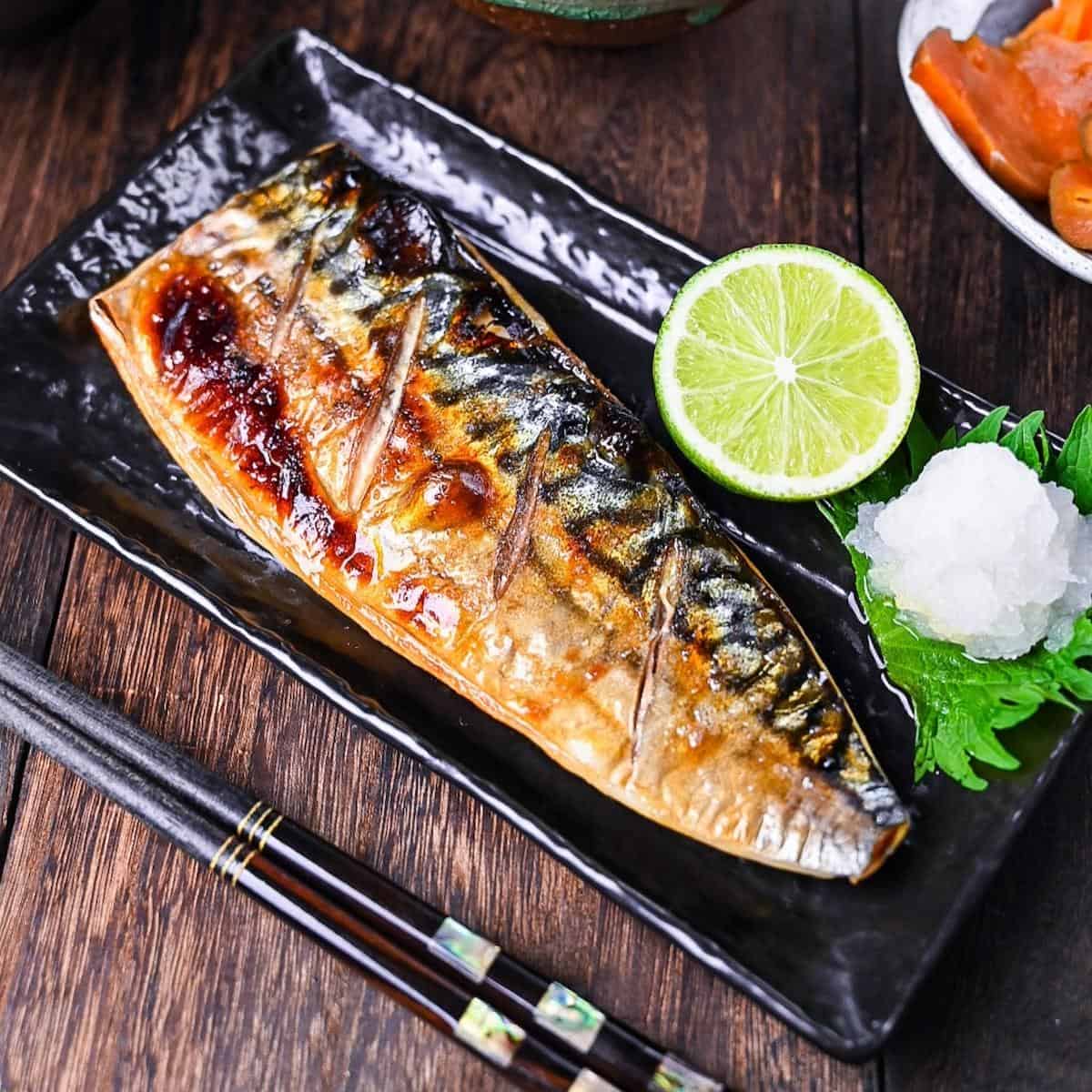 Saba no Shioyaki (Japanese Style Grilled Mackerel)