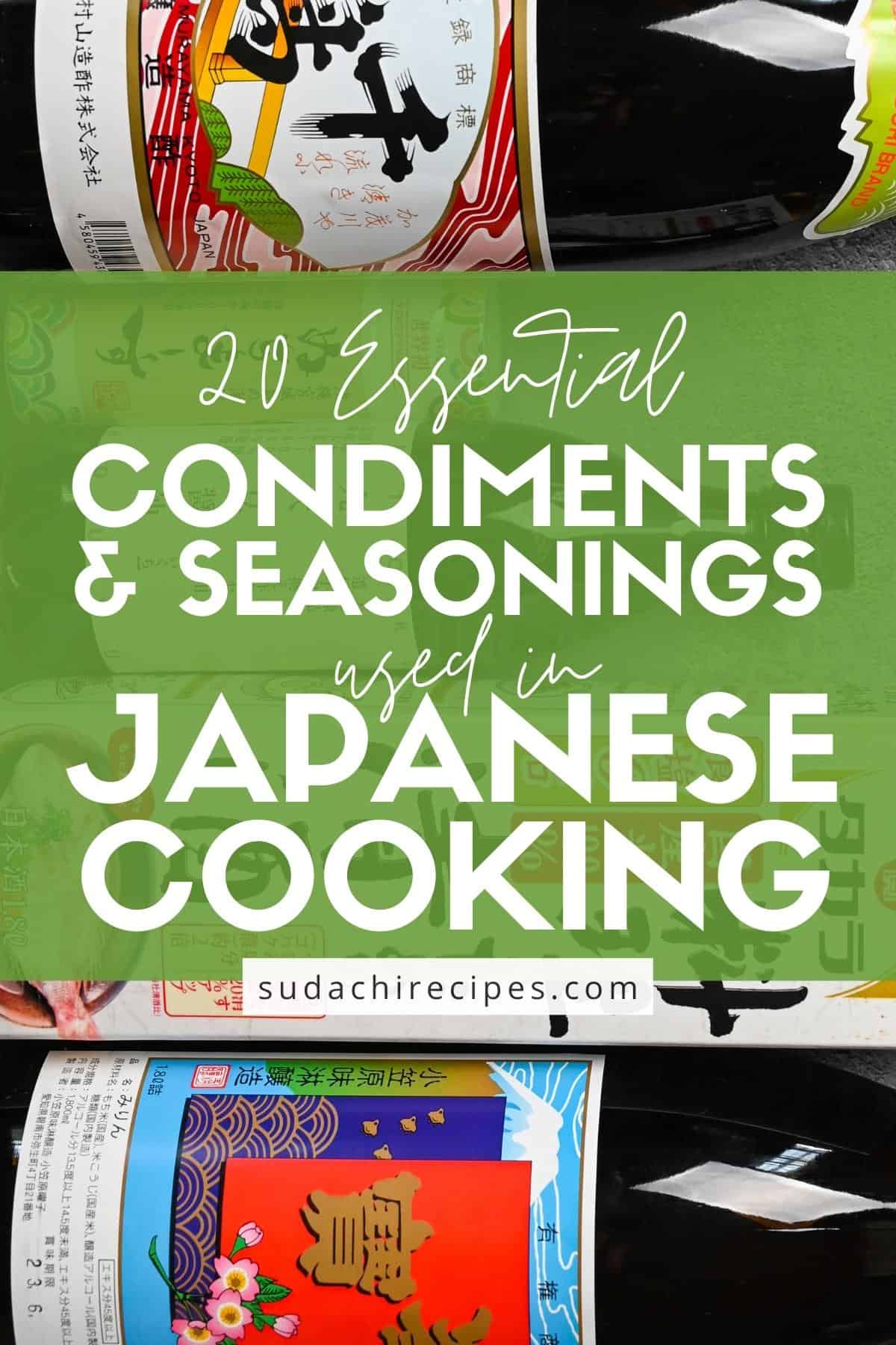 20 essential condiments and seasonings used in Japanese cooking