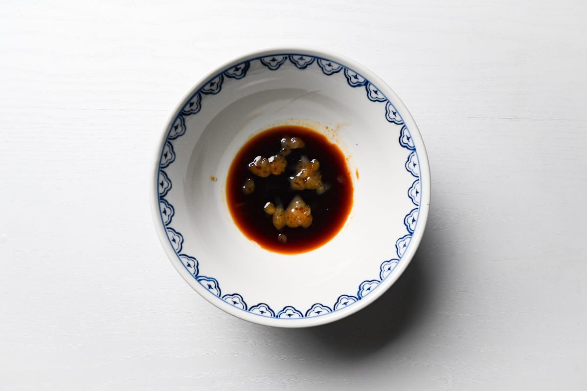 shoyu ramen tare in a bowl