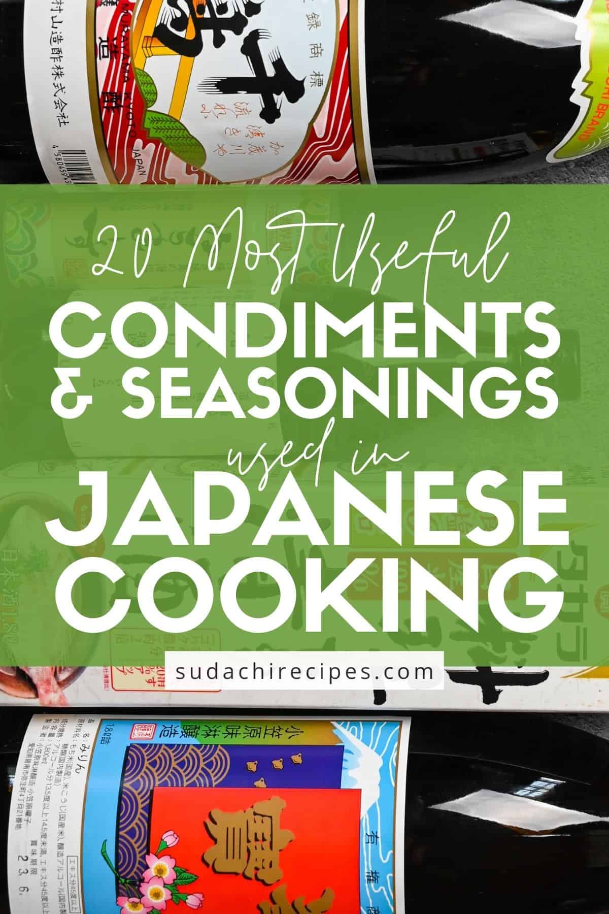 20 most useful condiments and seasonings for Japanese cooking