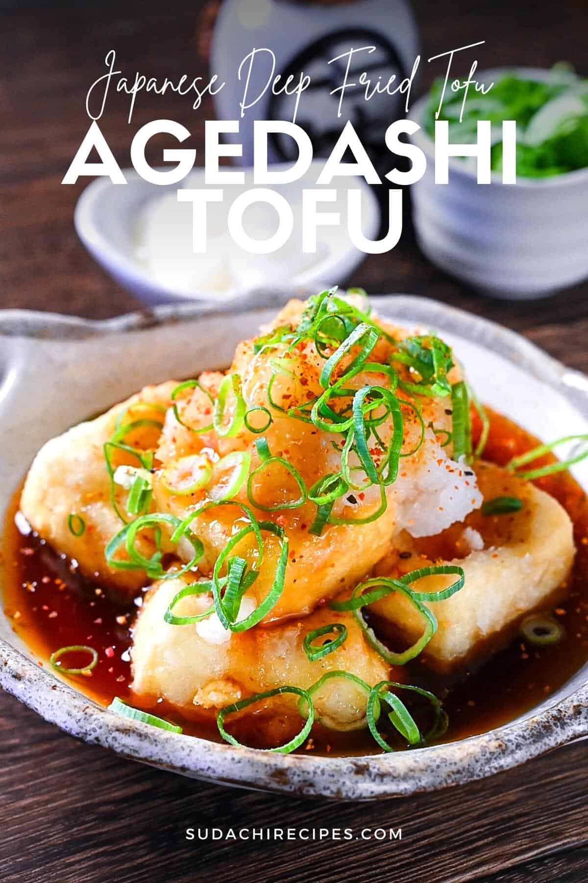 Agedashi Tofu (Japanese Deep Fried Tofu) Sudachi Recipes