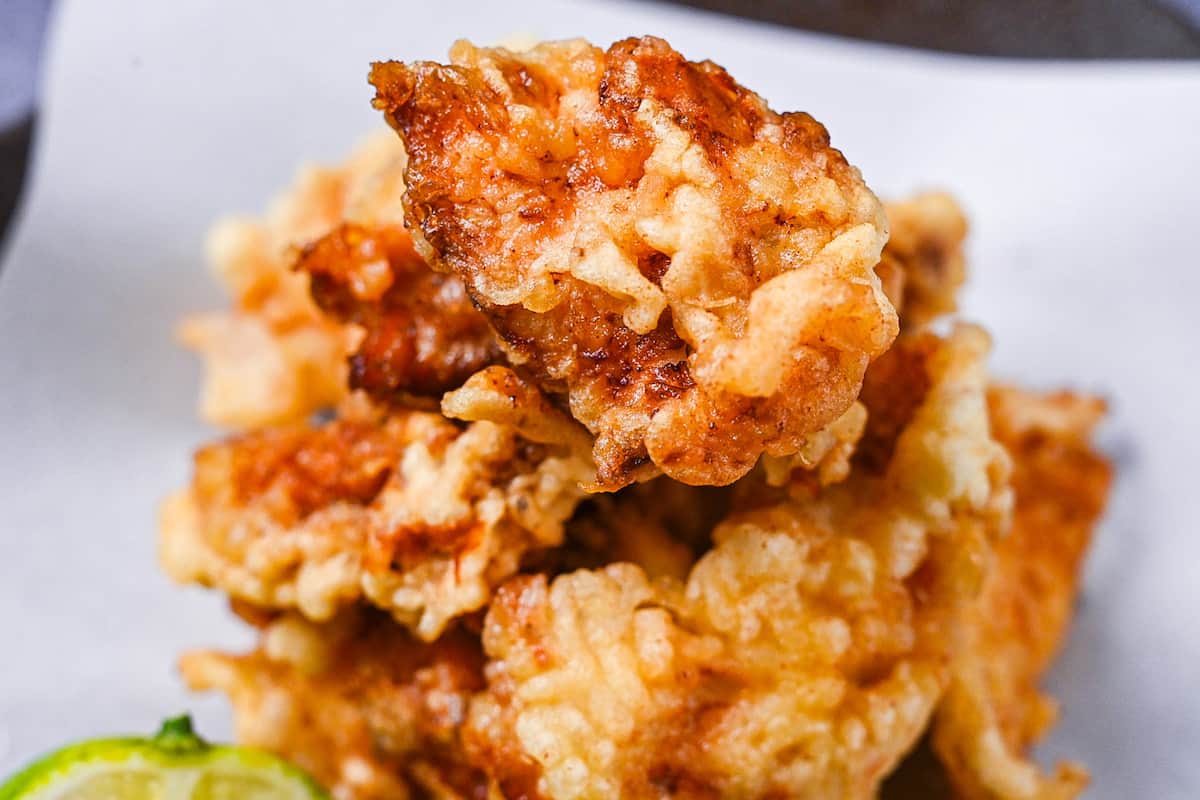 toriten (chicken tempura) close up