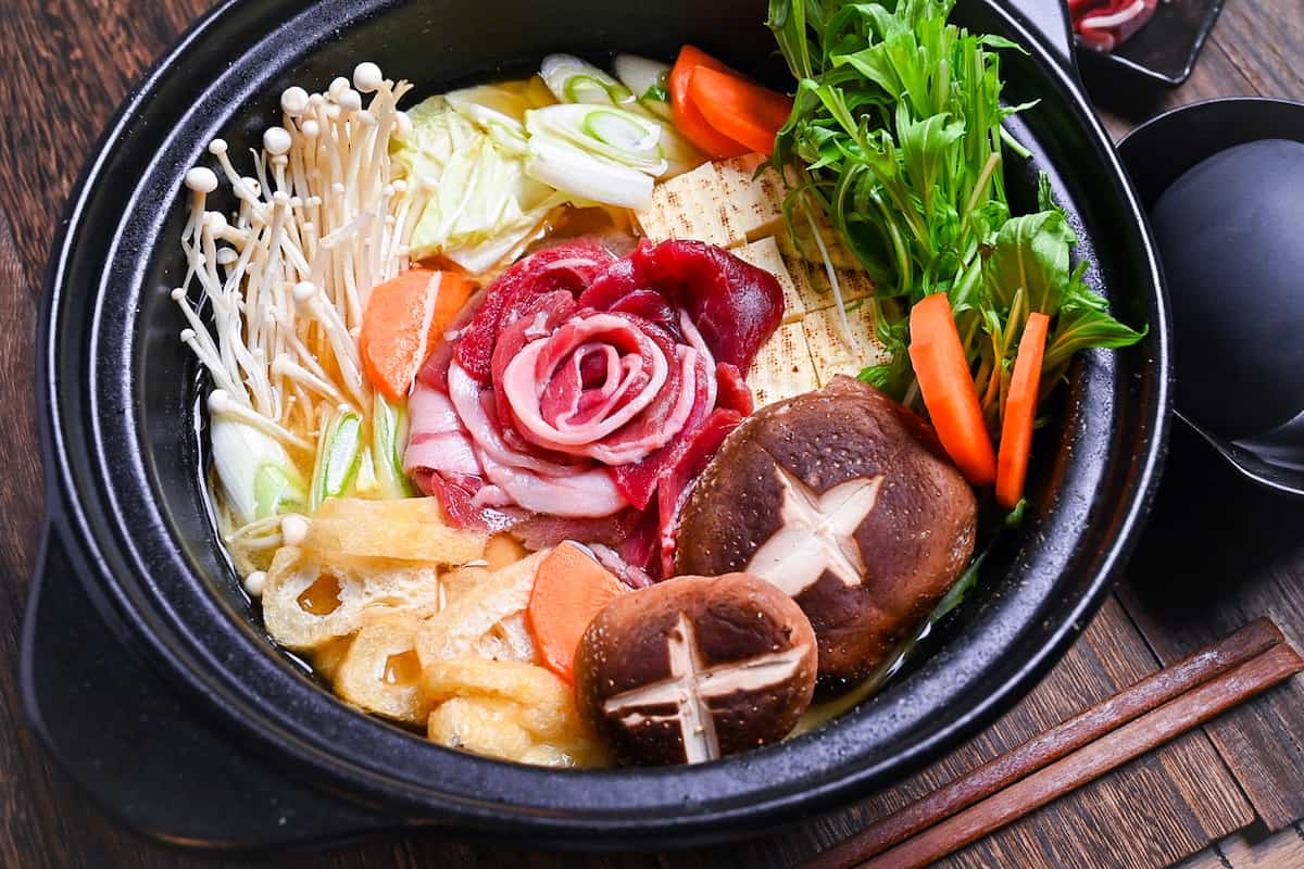 Botan Nabe (Japanese Wild Boar Hotpot)