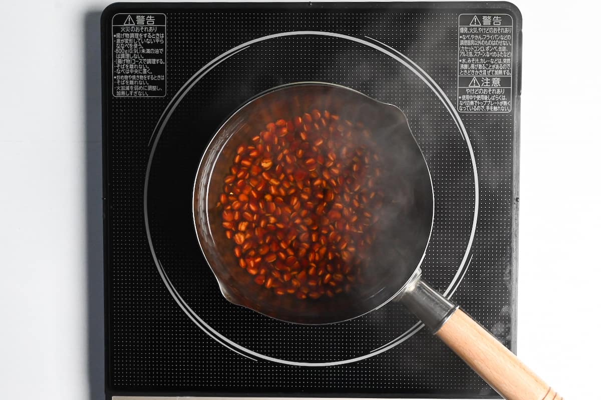boiling adzuki beans