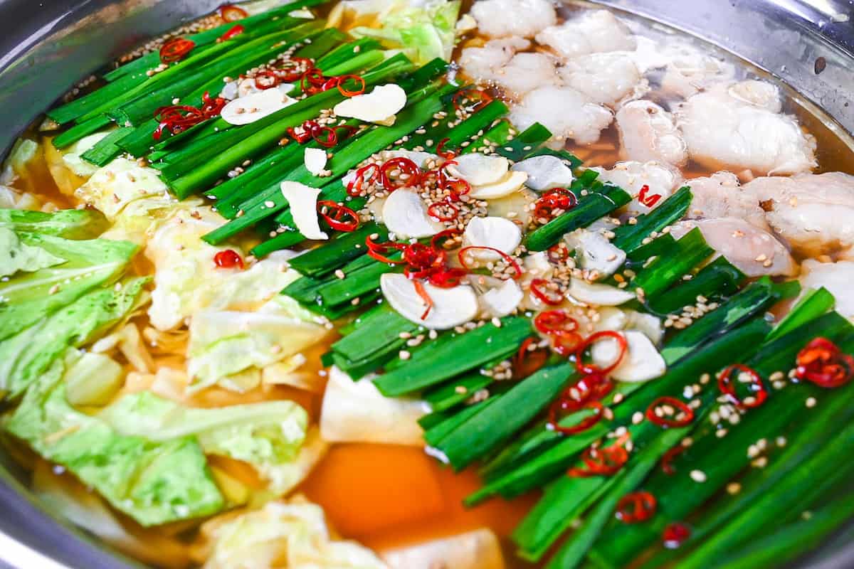 Hakata Motsunabe (Japanese Offal Hot Pot)