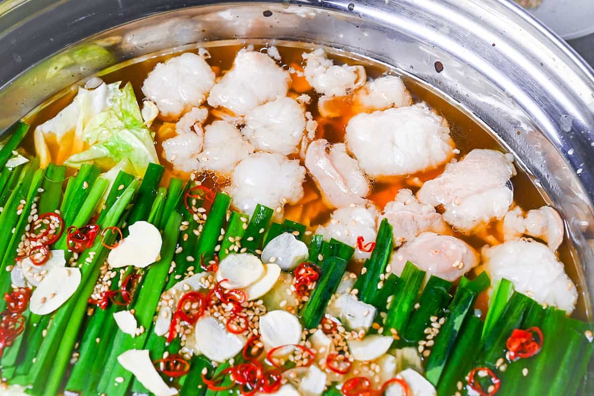 Hakata Motsunabe (Japanese Offal Hot Pot)